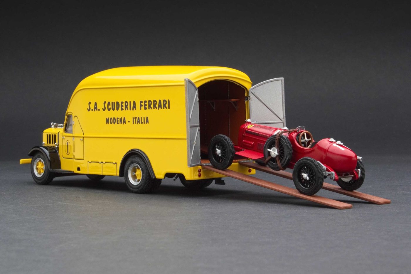 Winner, 1934 Targa Florio | S. A. Scuderia Ferrari Transporter with Alfa Romeo P3 - Image 2