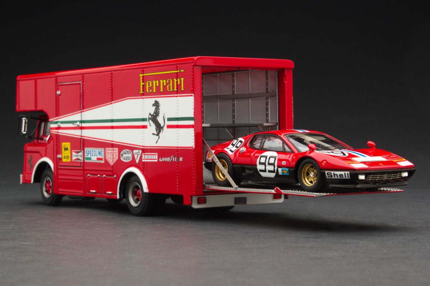 1975 Le Mans 24 Hours | Scuderia Ferrari Transporter with 1975 Tipo 512BB - Image 3