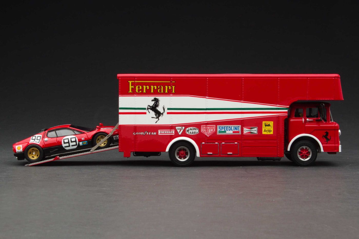 1975 Le Mans 24 Hours | Scuderia Ferrari Transporter with 1975 Tipo 512BB - Image 2