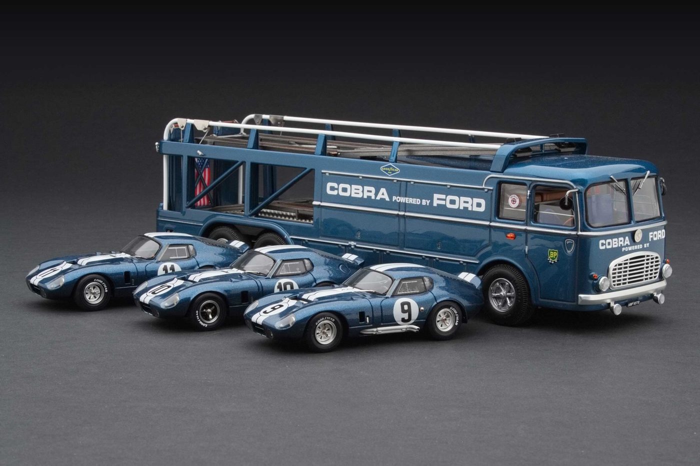 1965 Le Mans | Cobra Racing Transporter with Cobra Daytona Coupe