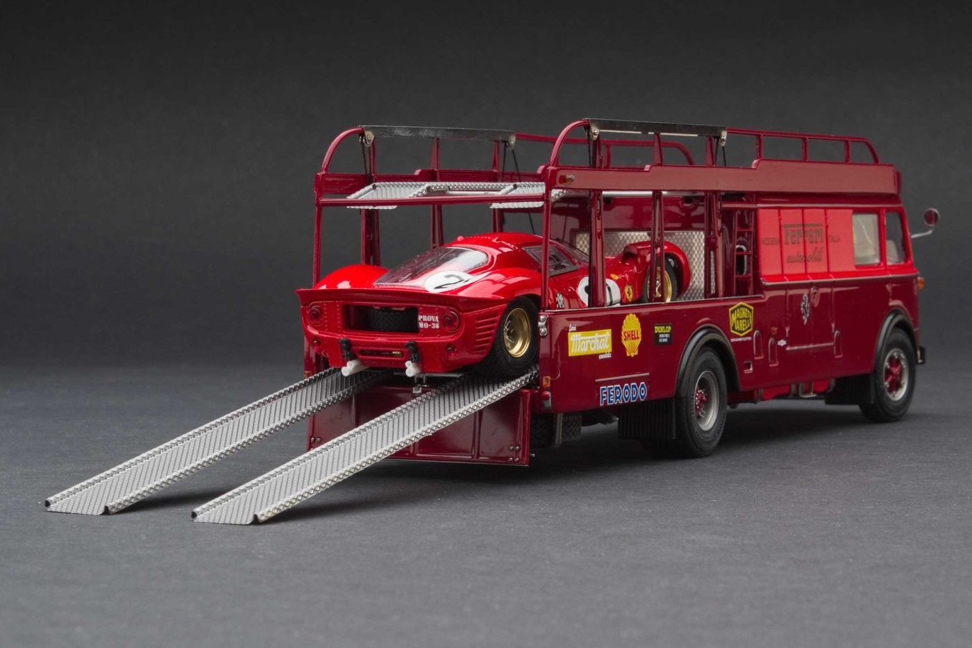 1967 Le Mans | Scuderia Ferrari Transporter with Ferrari 330 P4 - Image 2