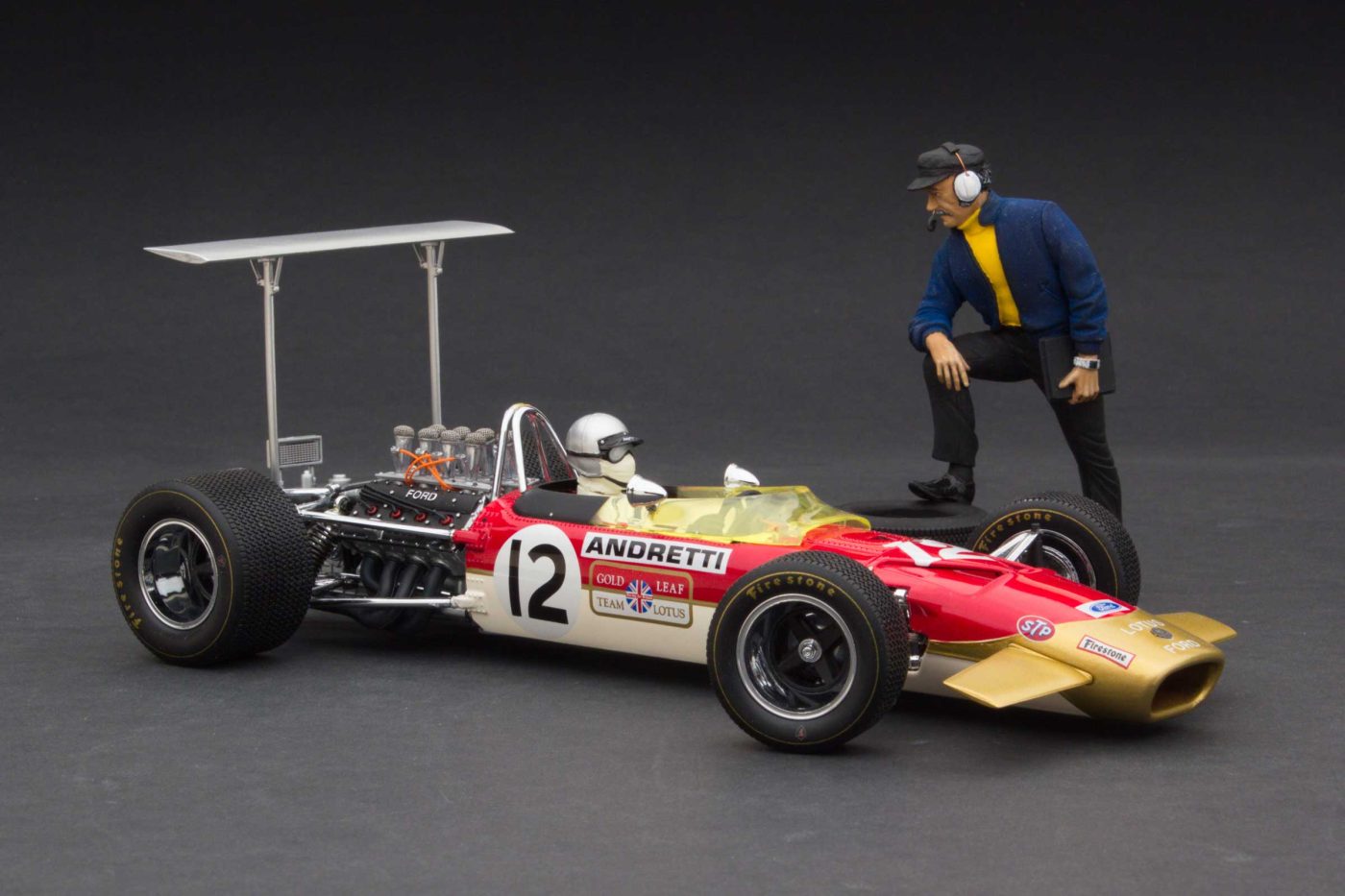 Pole, 1968 U.S. Grand Prix | Mario Andretti with Team Boss