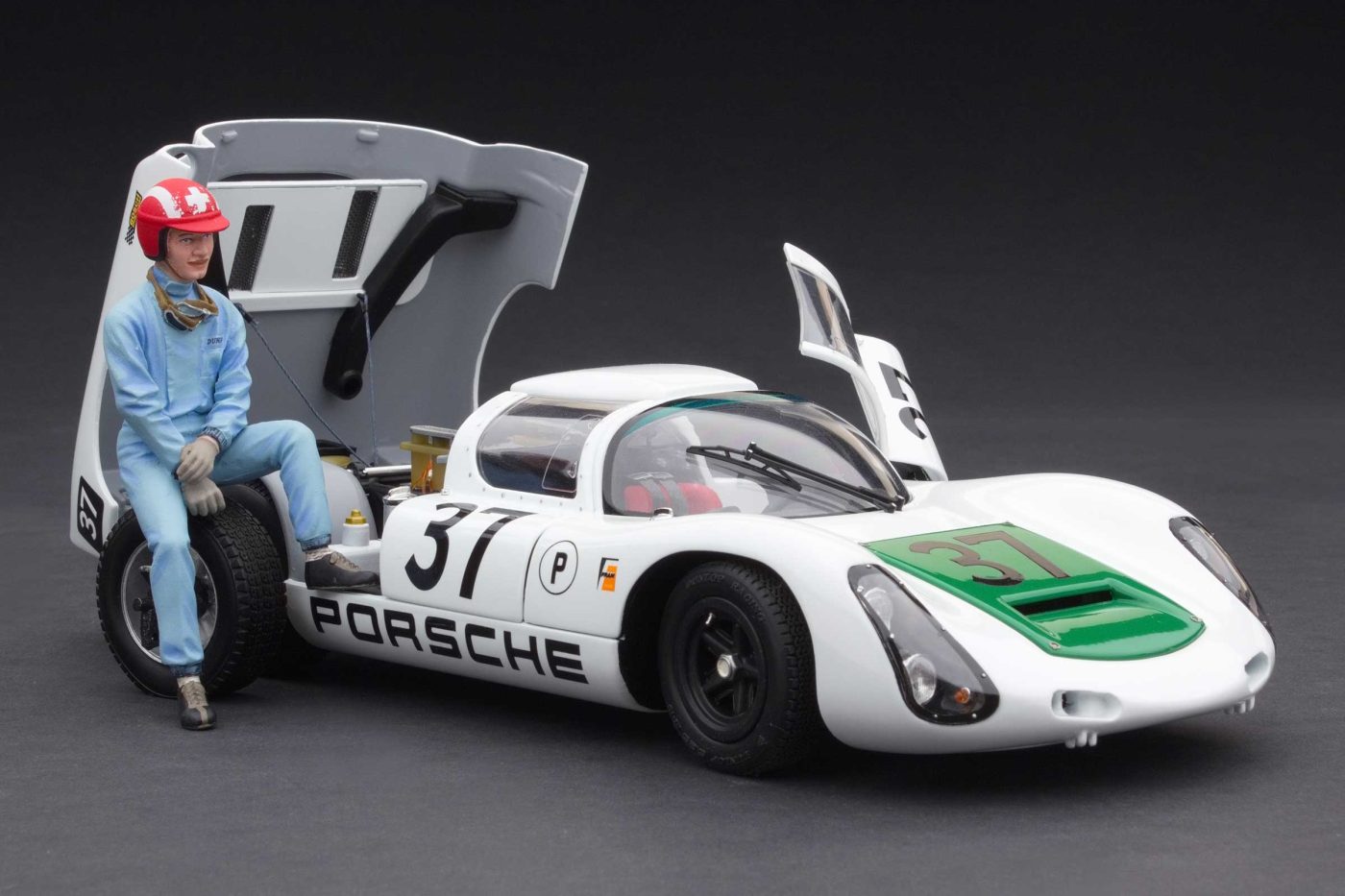 1967 Sebring 12 Hours 2nd in class/4th overall | Jo Siffert, Hans Hermann | with Jo Siffert Driver Figurine - Image 3