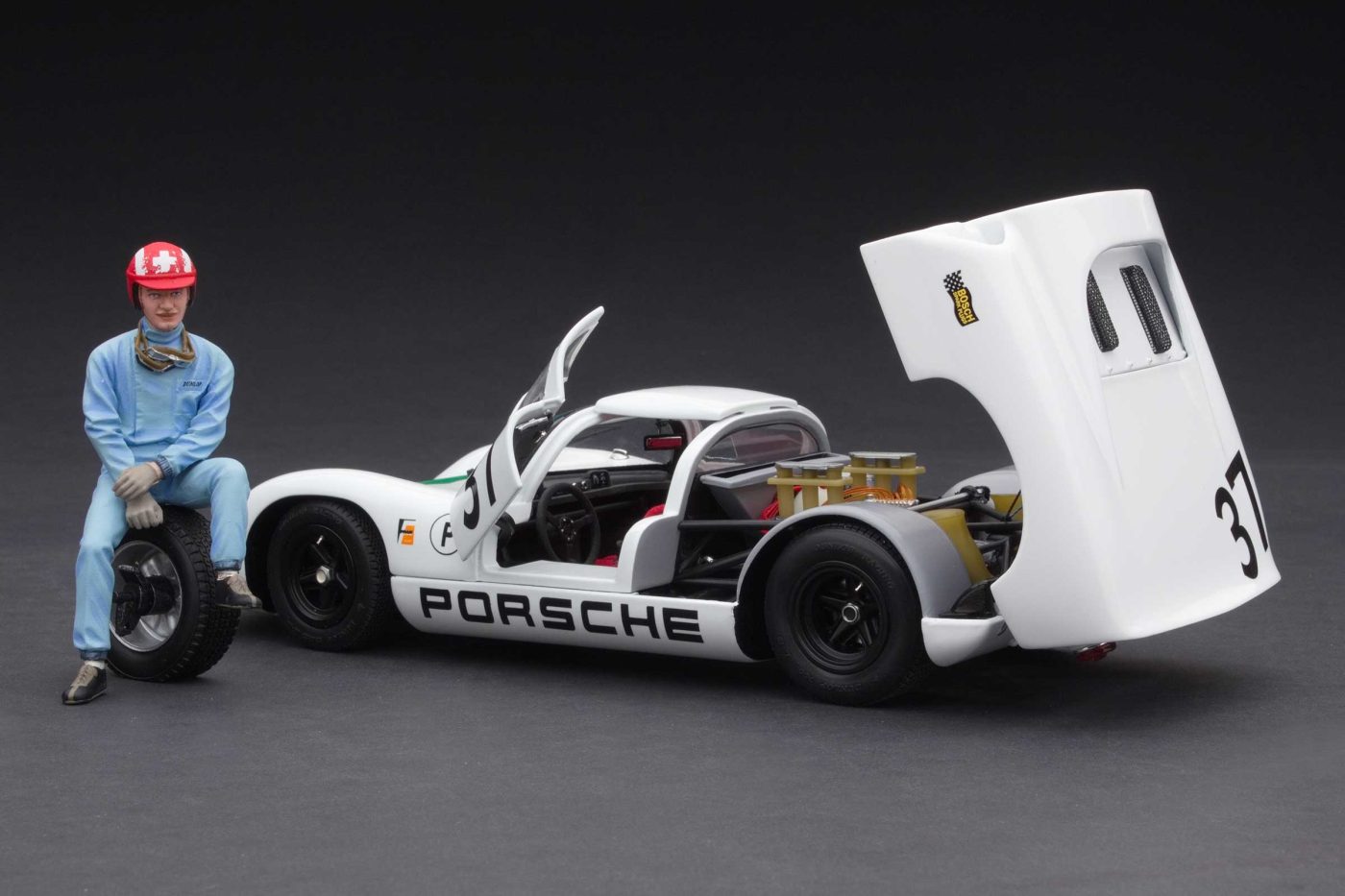 1967 Sebring 12 Hours 2nd in class/4th overall | Jo Siffert, Hans Hermann | with Jo Siffert Driver Figurine - Image 4