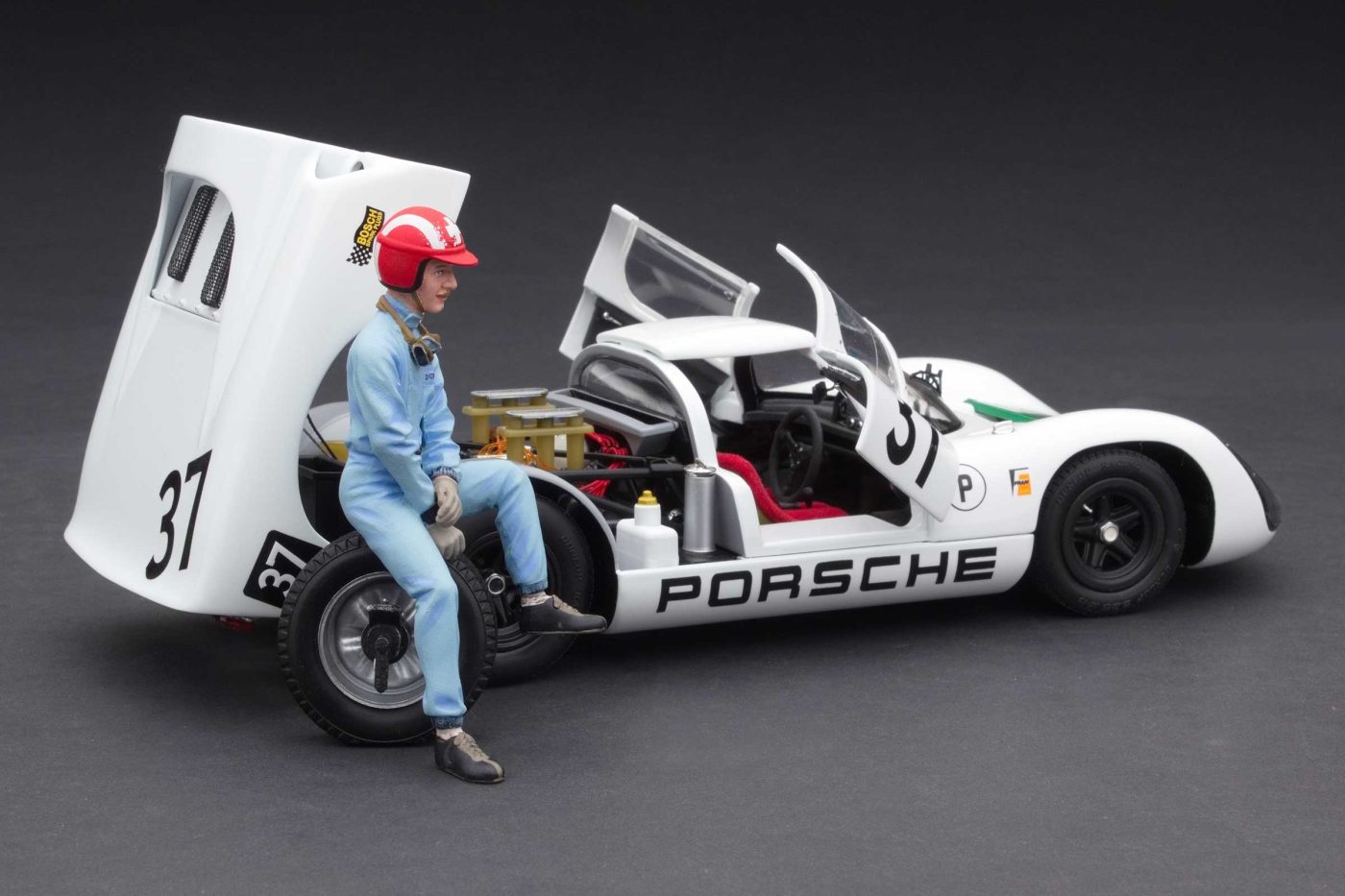 1967 Sebring 12 Hours 2nd in class/4th overall | Jo Siffert, Hans Hermann | with Jo Siffert Driver Figurine - Image 2
